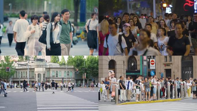 白领上下班行人城市奋斗上下班年轻人上班族