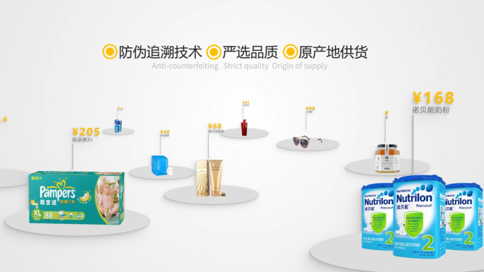 电商产品数据MG动画