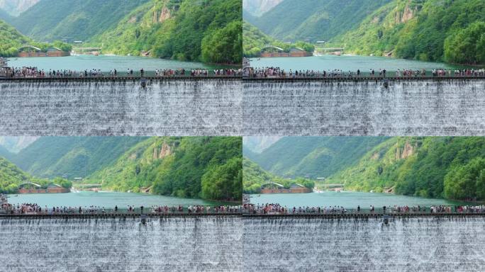 新乡 宝泉 峡谷 河流 山峦 自然风光