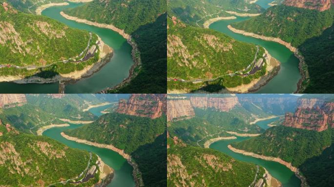 新乡 宝泉 峡谷 河流 山峦