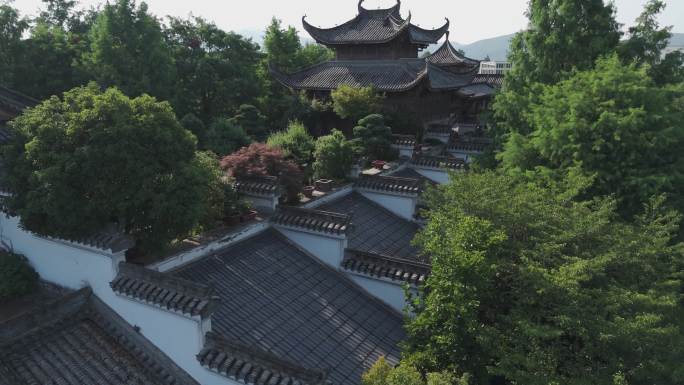 古风园林盆栽小景