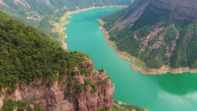 新乡 宝泉 峡谷 河流 山峦
