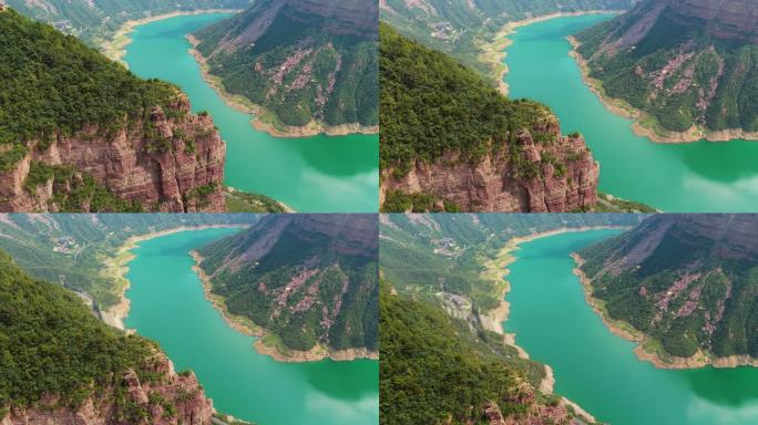 新乡 宝泉 峡谷 河流 山峦