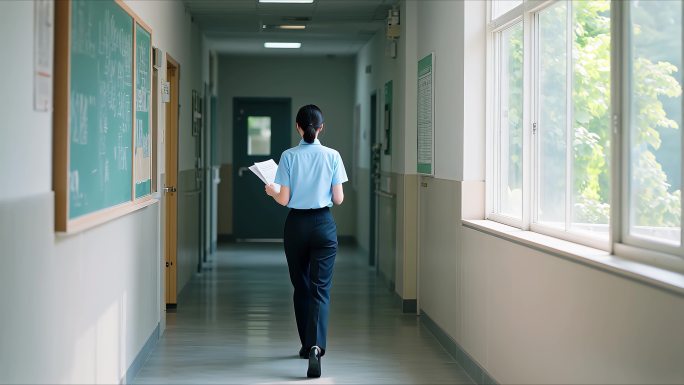 学校开学教师节操场教育老师学生教室空境