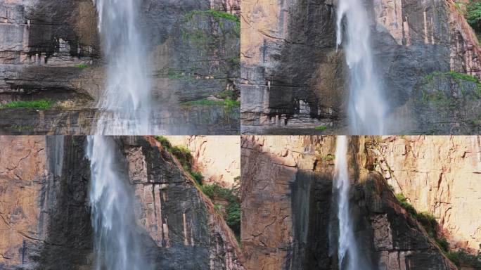 新乡 宝泉 峡谷 河流 山峦 瀑布