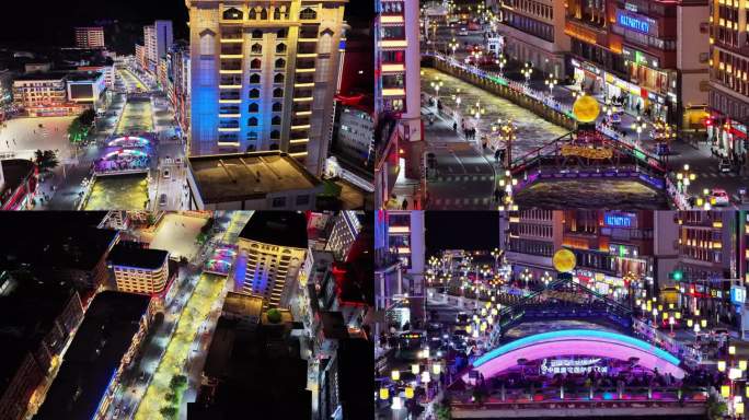 2025年航拍318川藏线甘孜州康定夜景