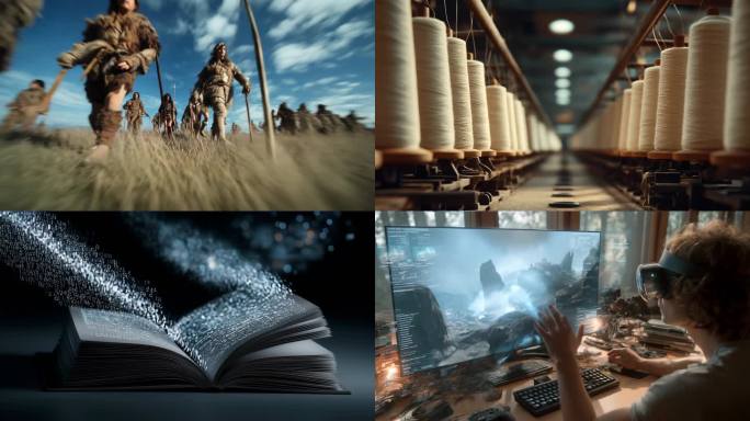 人类文明工业革命科技发展片头