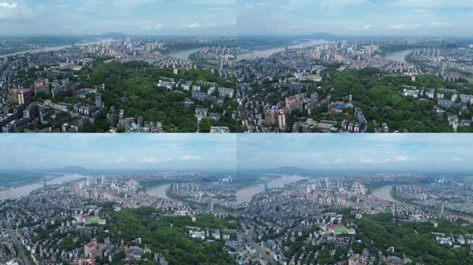 泸州航拍泸州城市大景城西航拍