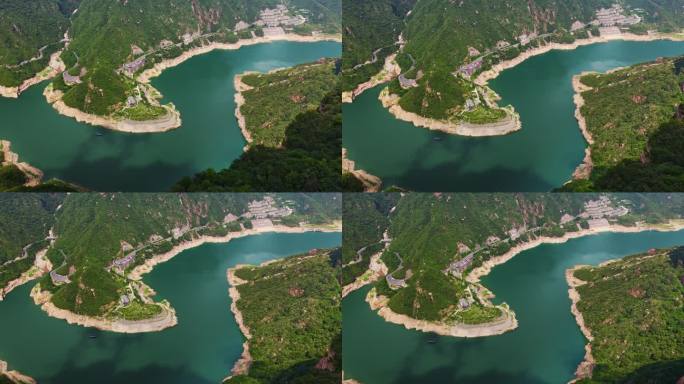 新乡 宝泉 峡谷 河流 山峦