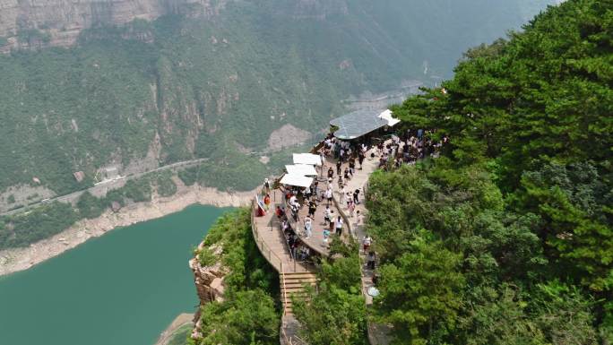 新乡 宝泉 峡谷 河流 山峦