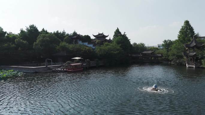 古风园林盆栽小景