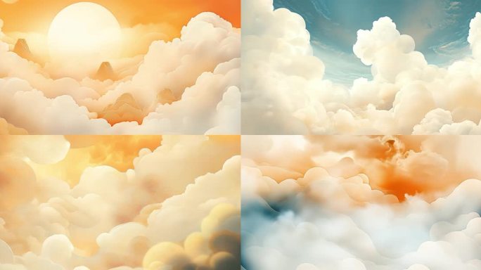 【宽屏】祥云背景  敦煌祥云 西游记天空