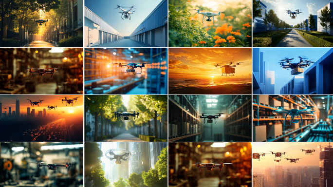 低空经济无人机穿梭低空产业智慧运输