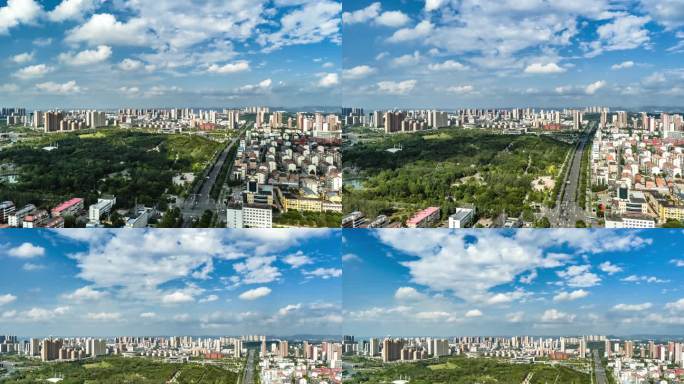 6K晋城市大气航拍延时 宣传片