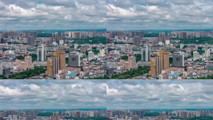 4K晋城市大气航拍延时摄影