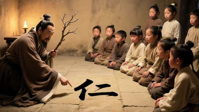 古人讲学 古代私塾 孔子讲学 圣人讲学