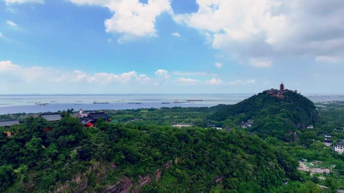 南通狼山风光航拍