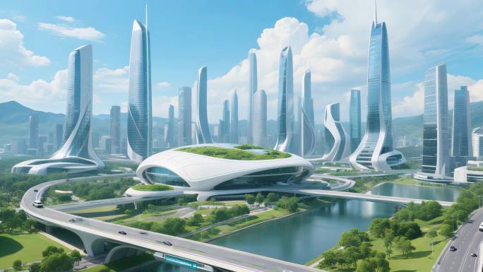 未来城市景观生态城市建筑