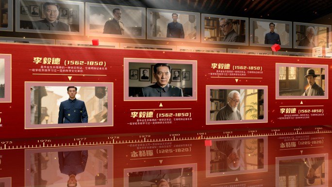 怀旧复古人物多图展示ae模板包装