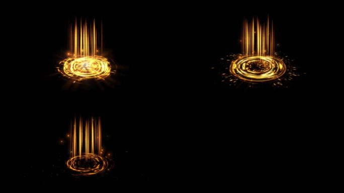 AE模板-游戏升级特效光效