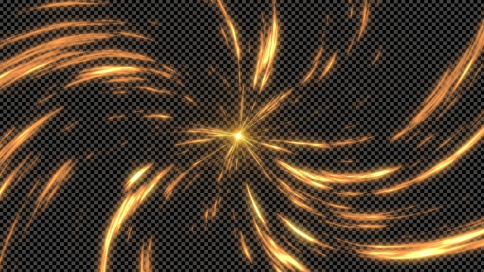 4K光线能量汇聚（透明通道）-视频素材