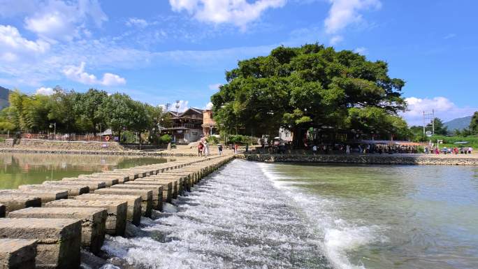 福建漳州土楼云水谣景区风光