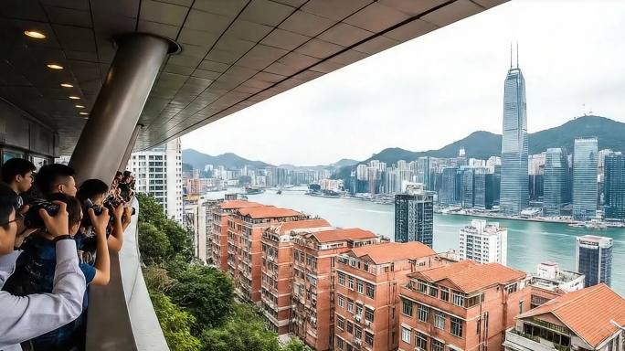 维多利亚港城市建筑群像