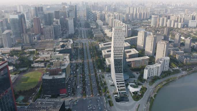成都城市建筑群航拍天府3