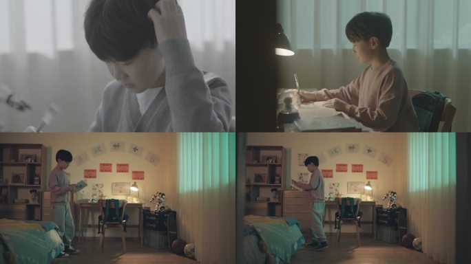 儿童房里的学习日常