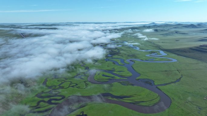 天下第一曲水 莫尔格勒河晨雾延时