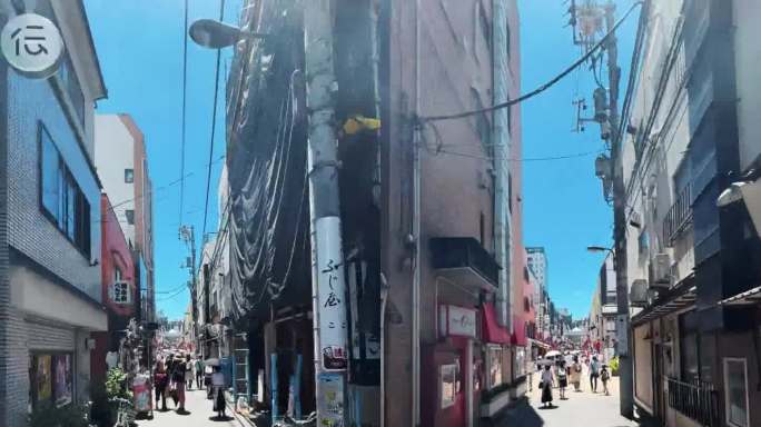 东京城市的超时空延时摄影。快速穿越城市街道和现代建筑。