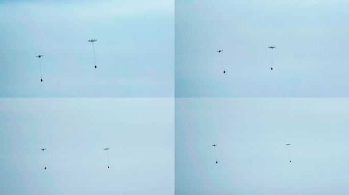 无人机运送救援物资