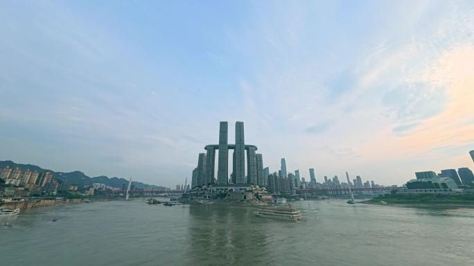 重庆朝天门来福士延时日转夜