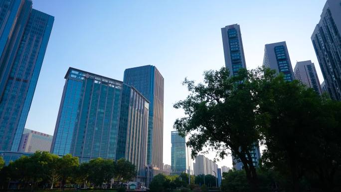 城市建筑群的现代风貌
