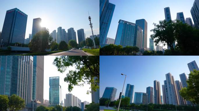 城市建筑群的现代风貌