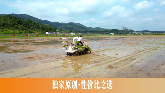 智慧农业春耕插秧机播种机械化无人农机