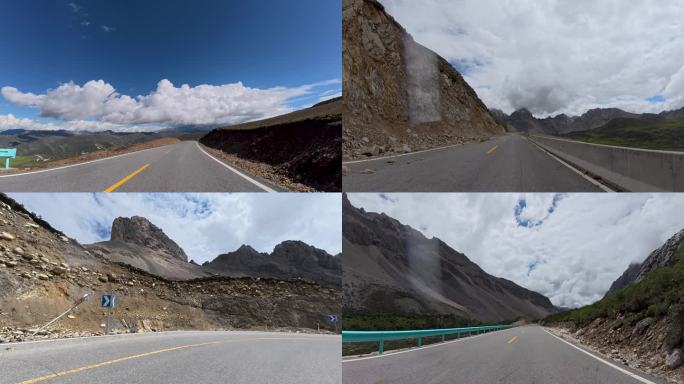 壮美山路风光高原公路行车第一视觉