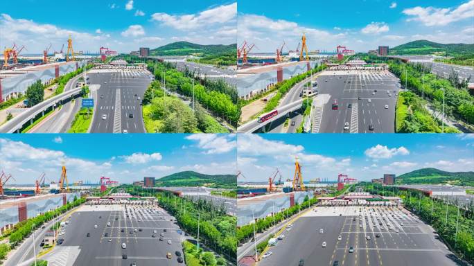 航拍延时-25.07青岛胶州湾隧道