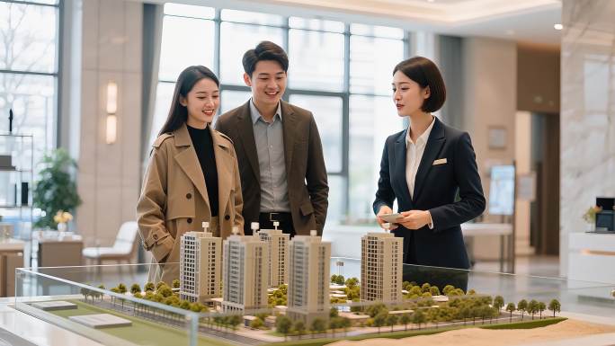 房中介介绍楼盘楼盘销售与客户洽谈