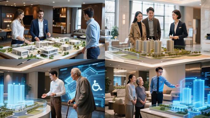 房中介介绍楼盘楼盘销售与客户洽谈