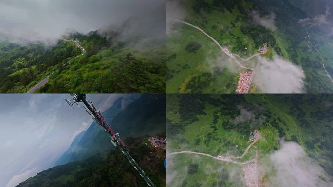 【正版原创实拍】神农顶山路穿越机FPV