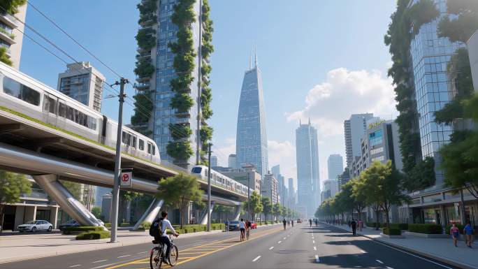 未来生态城市科技赋能的理想家园