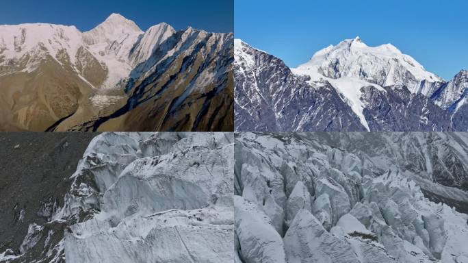 壮丽山峰风光 那玛峰贡嘎雪山日出日落