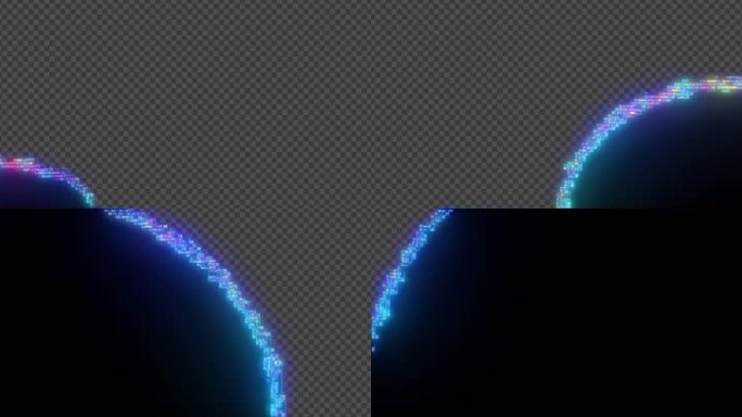 带通道赛博朋克质感玻璃转场