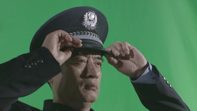 抠像元素警察形象公安干警合成背景元素