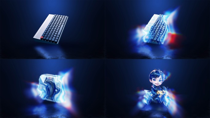 科技产品展示 人物出场 过度