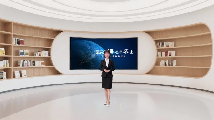 干净明亮课程慕课演播室讲课PR背景