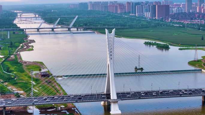 现代化城市地标建筑 山西大同