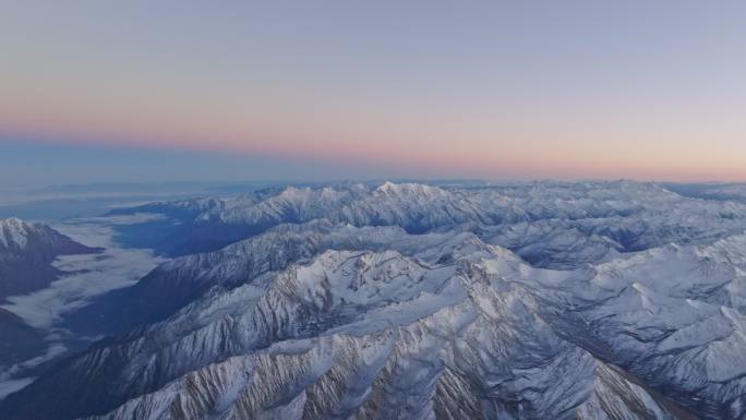 雪山壮丽风光子梅垭口远眺贡嘎雪山
