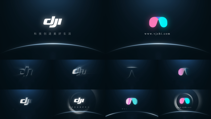 科技光线logo展示